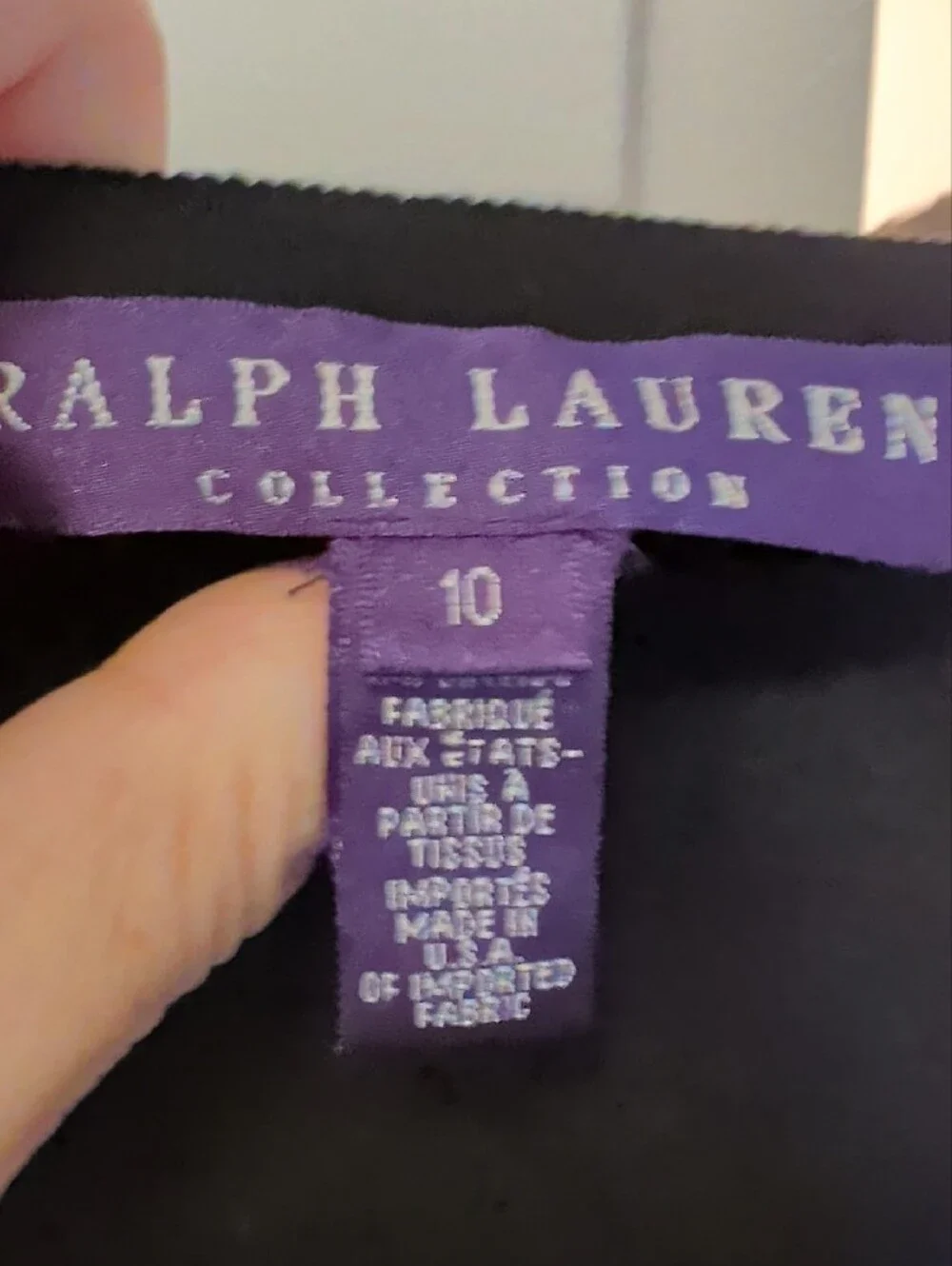 Ralph Lauren Purple Label Black Delicate Lined Maxi Skirt